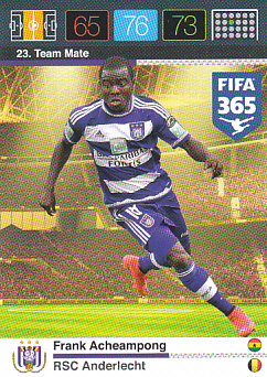 Frank Acheampong RSC Anderlecht 2015 FIFA 365 #23